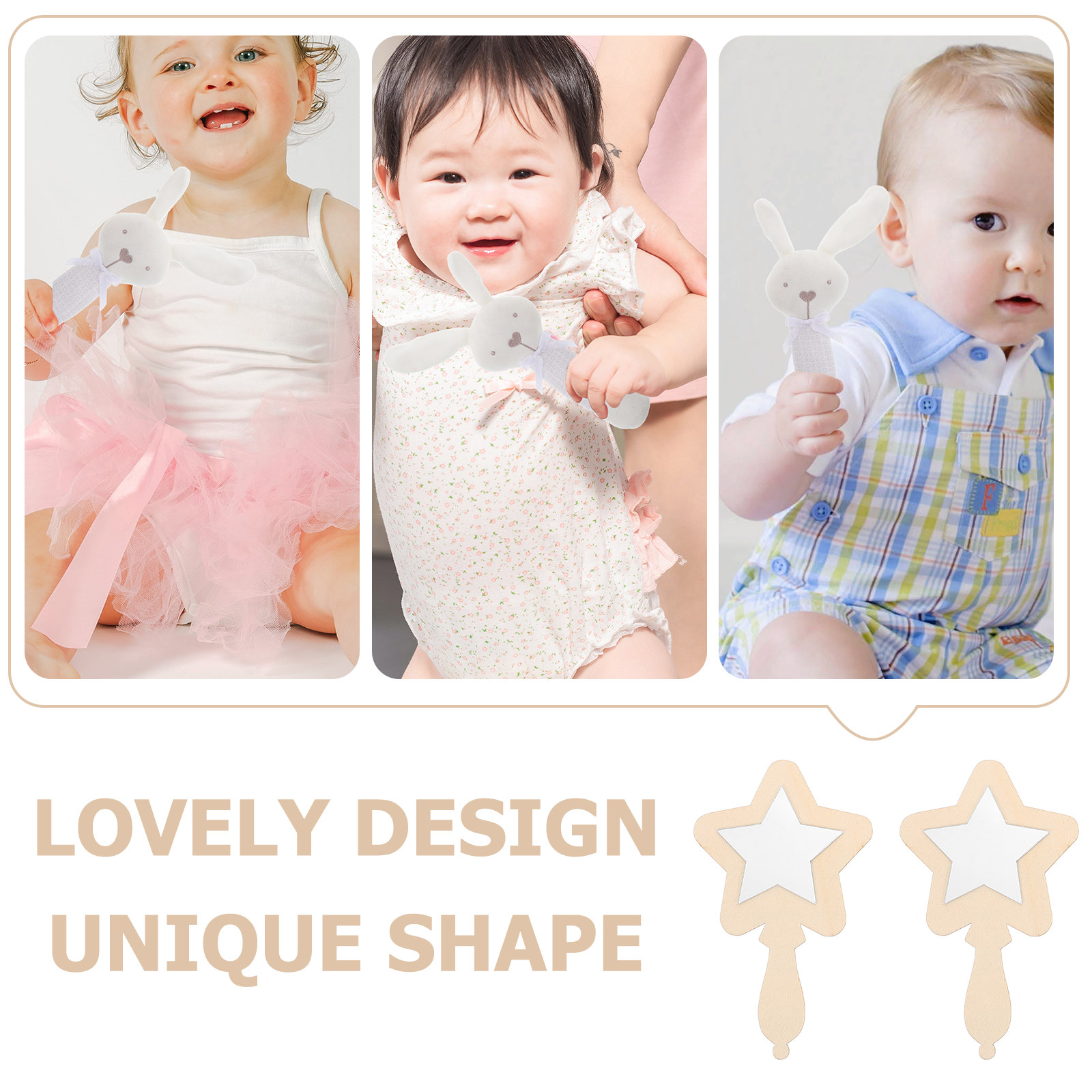 10 Stück kleine Holzspiegel, u – Art And Craft For Nursery Bewertung und Preis
